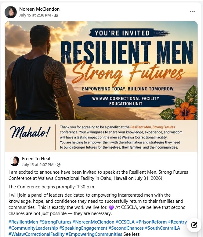 Resilient Men Strong Futures Conference Hawaii