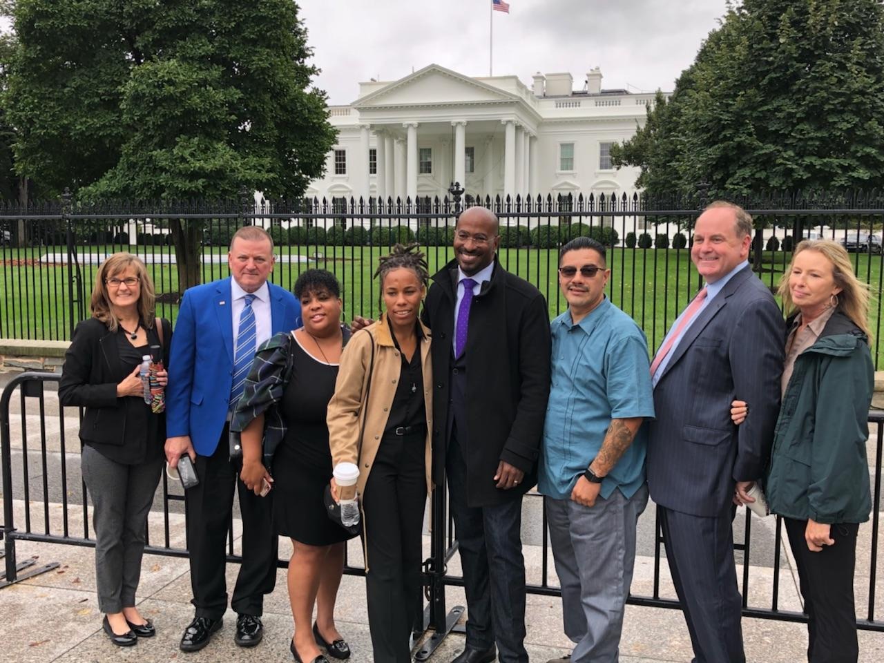 Noreen McClendon and CCSCLA delegation at the White House